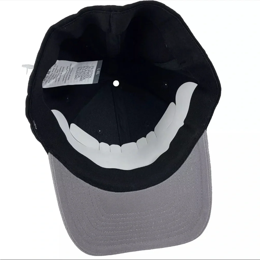 AND 1 Street Basketball Hat Black Flex Fit Structured Cap Mens Size L/XL Hip Hop